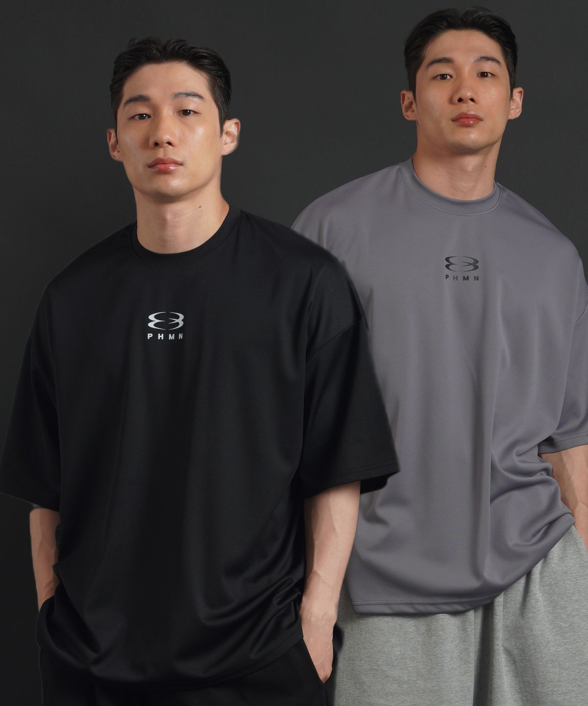 페르메논(PHERMENON) [2PACK] 슈퍼 오버핏 에어 로고 숏 슬리브 (3COLOR)