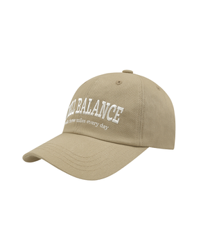 남녀공용 바이오 워싱 웰밸런스 볼캡 베이지