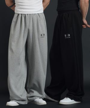 [2PACK] 오버핏 와이드 스트링 조거 팬츠 (3COLOR)