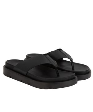 남성 스테어 레더 플리플랍 쪼리 5CM