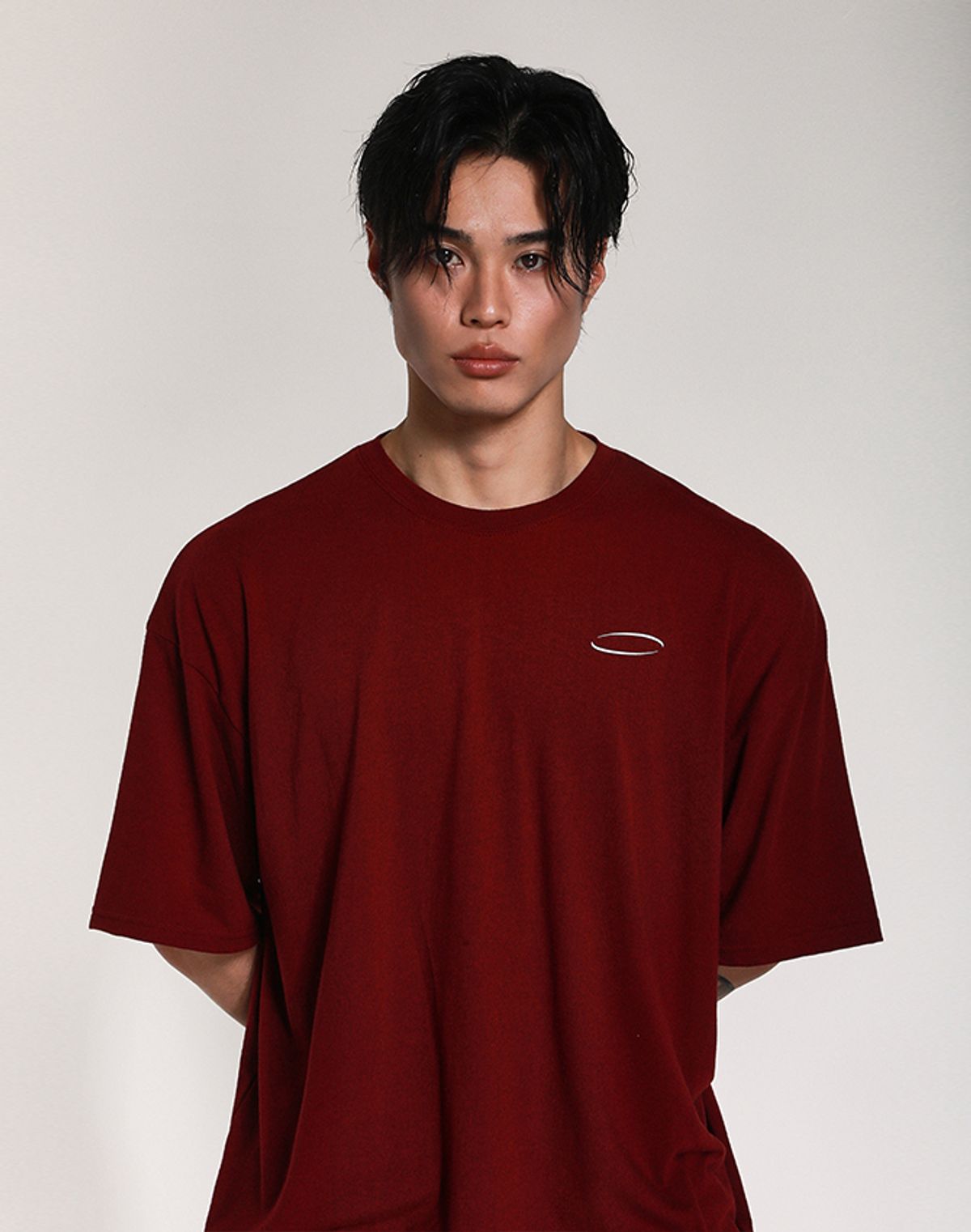 알브이디(RVD) (7th Anniversary Campaign) 07 오버핏 반팔티 (하버드버건디)