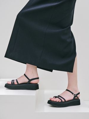 BPS25021 라인 조리 플랫폼 샌들 / 2COLORS