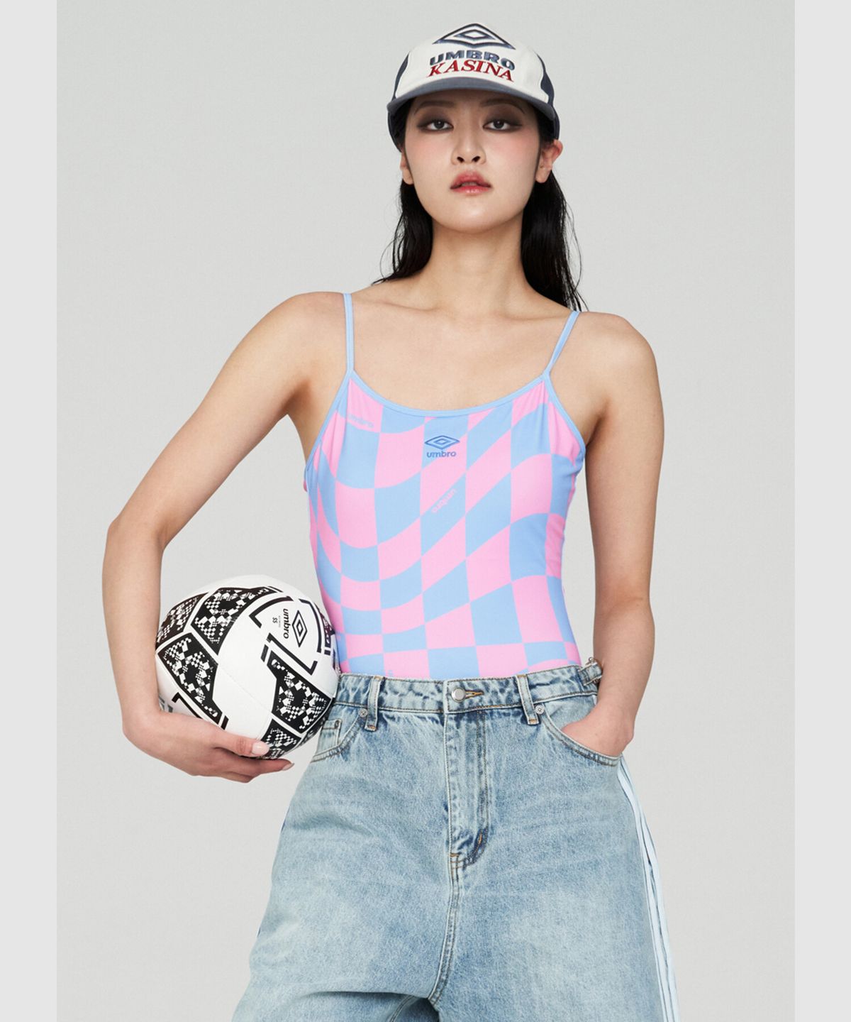엄브로(UMBRO) 우먼스 모노키니 핑크(UQ322CSW71)