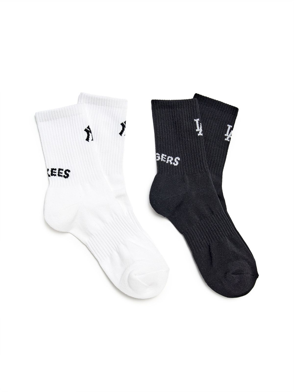 엠엘비(MLB) 스포티브 장목 양말 2족세트 MLB (Black)