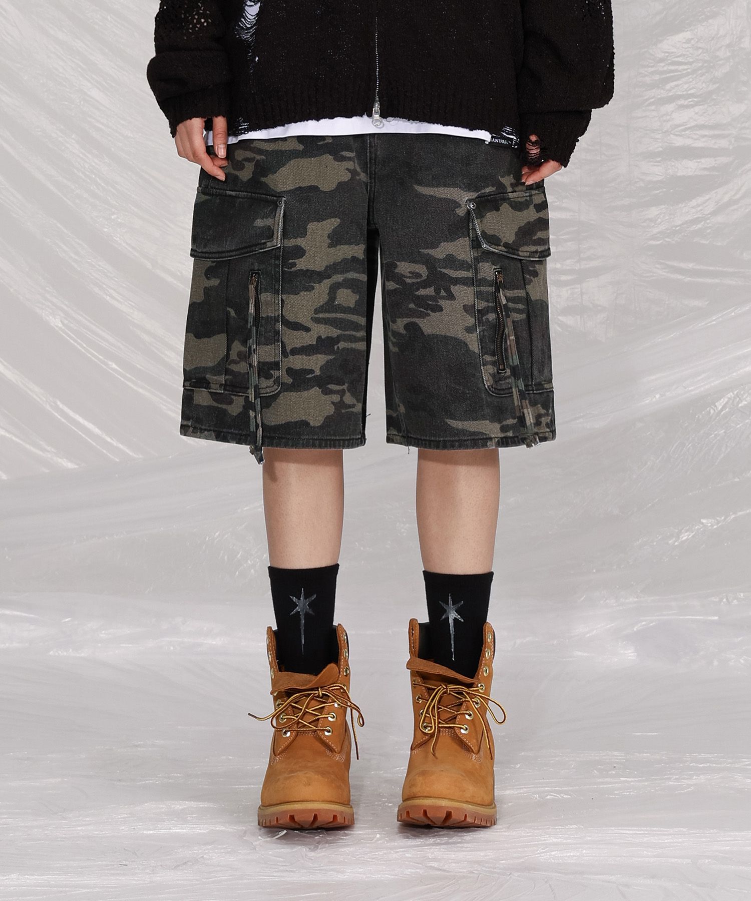 [SAINTPAIN]★25SS★CAMO CARGO BERMUDA PANTS MUSINSA | SAINTPAIN SP Camo Cargo Bermuda Pants Green