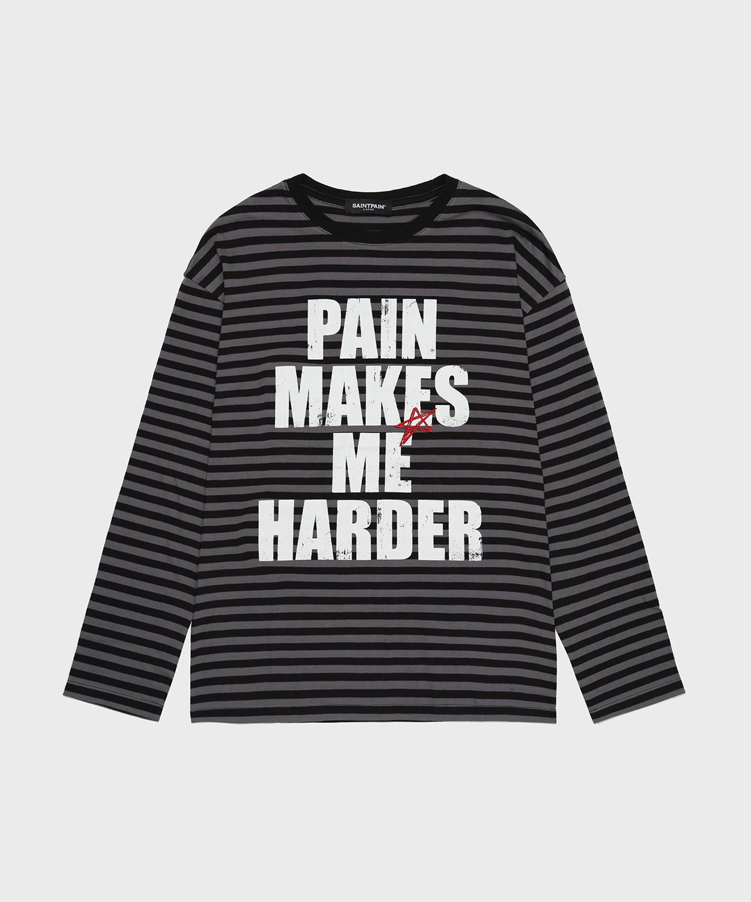 日本未入荷SAINTPAINのSP WASHING STRIPES LONG SLEEVE MUSINSA | SAINTPAIN SP WASHING STRIPES LONG SLEEVE BLACK