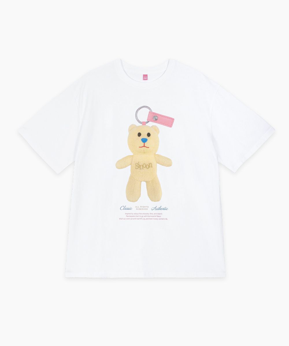 【sinoon】NOONI Bear Keyring T-Shirt MUSINSA | SINOON NOONI Bear Keyring T-Shirt (Soft Cream)