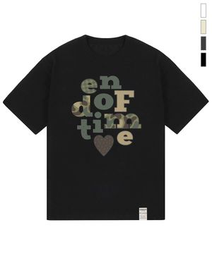 [UNISEX]카모 END OF TIME 반팔티_4color