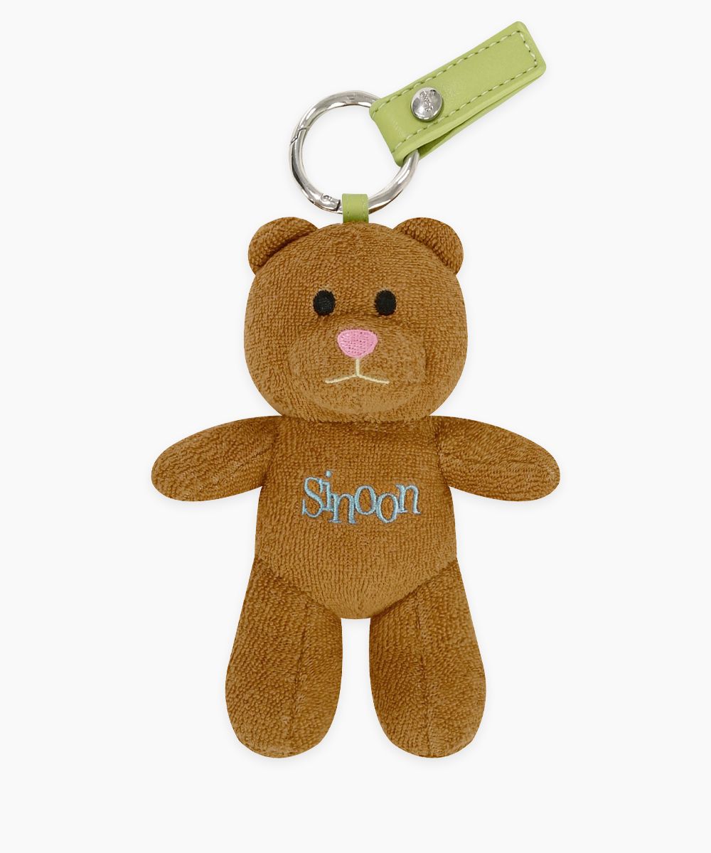 MUSINSA公式 | SINOON NOONI Bear Keyring (Caramel Brown)