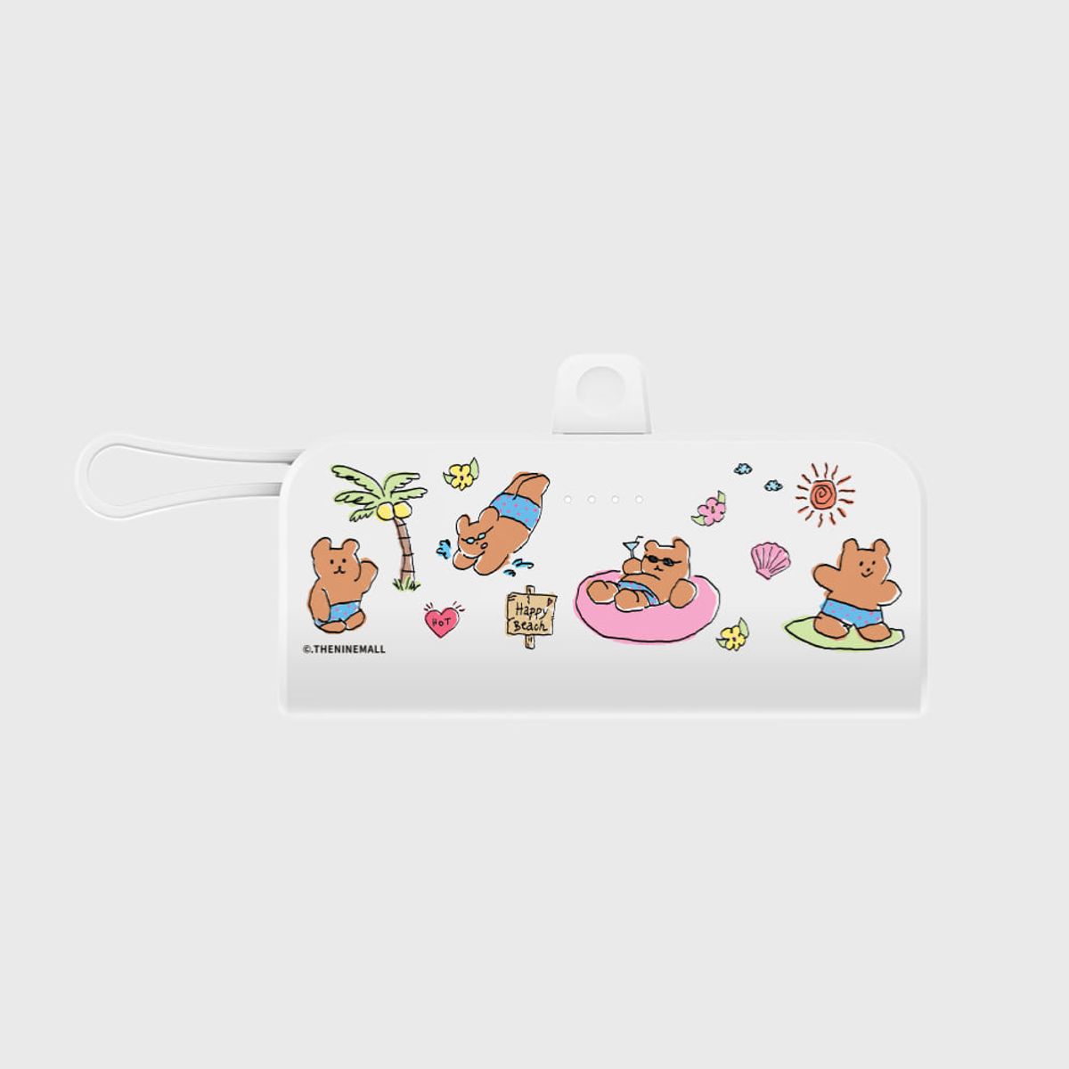 더나인몰(THE NINEMALL) happy beach pattern [도킹형 보조배터리]