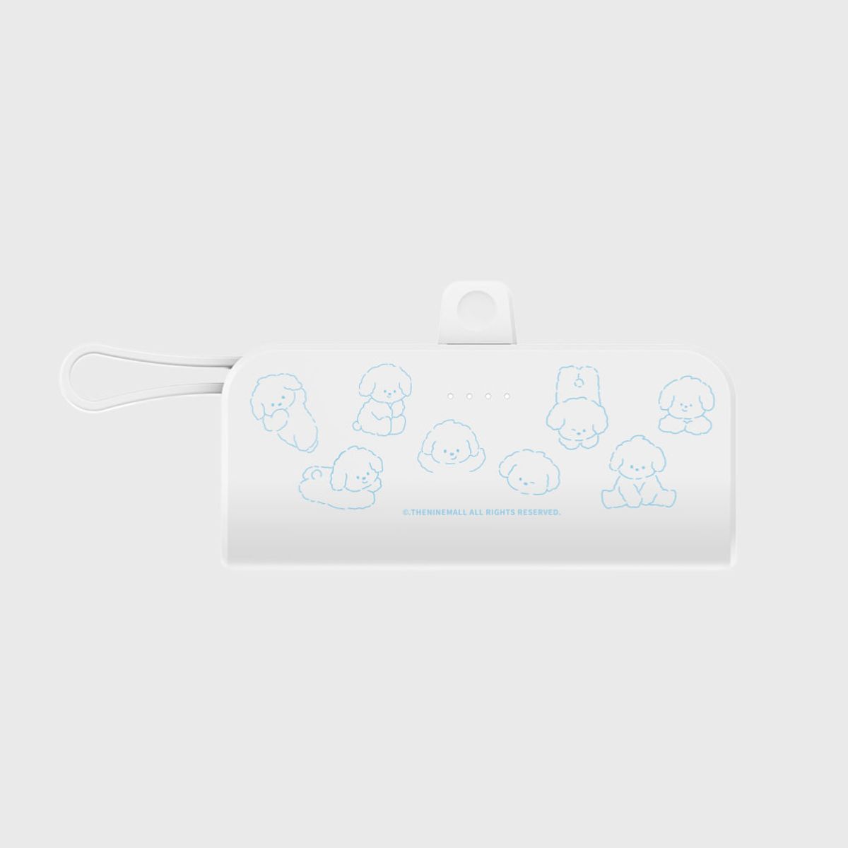 더나인몰(THE NINEMALL) cloudy puppy pattern [도킹형 보조배터리]