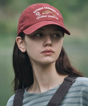 벨리 워시드 데드 볼캡 (RED)