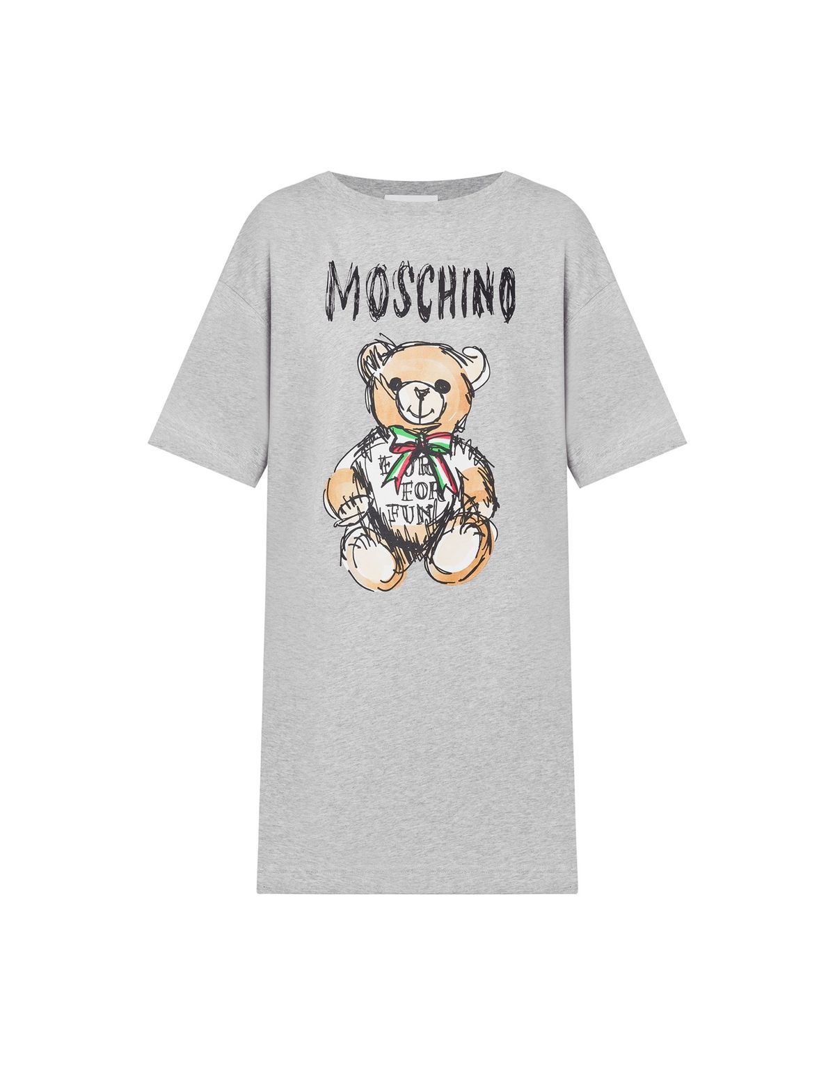 모스키노(MOSCHINO) 코튼 테디 반팔 원피스