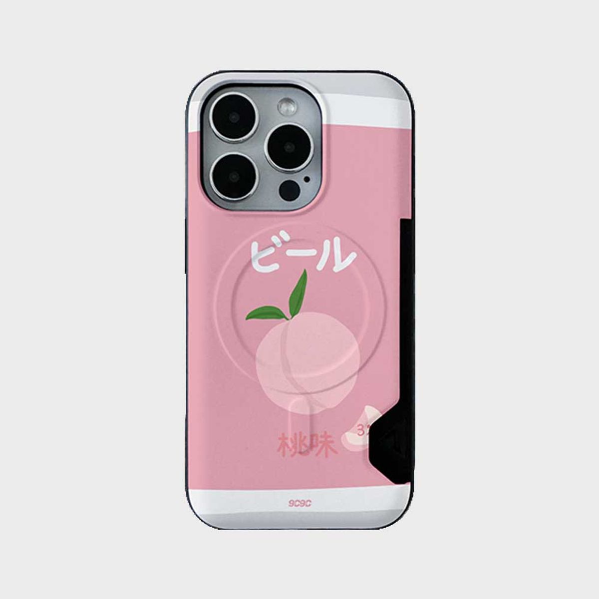 코쿼드(COQUAD) 9C9C 피크닉 맥세이프 카드 범퍼 케이스_복숭아칵테일