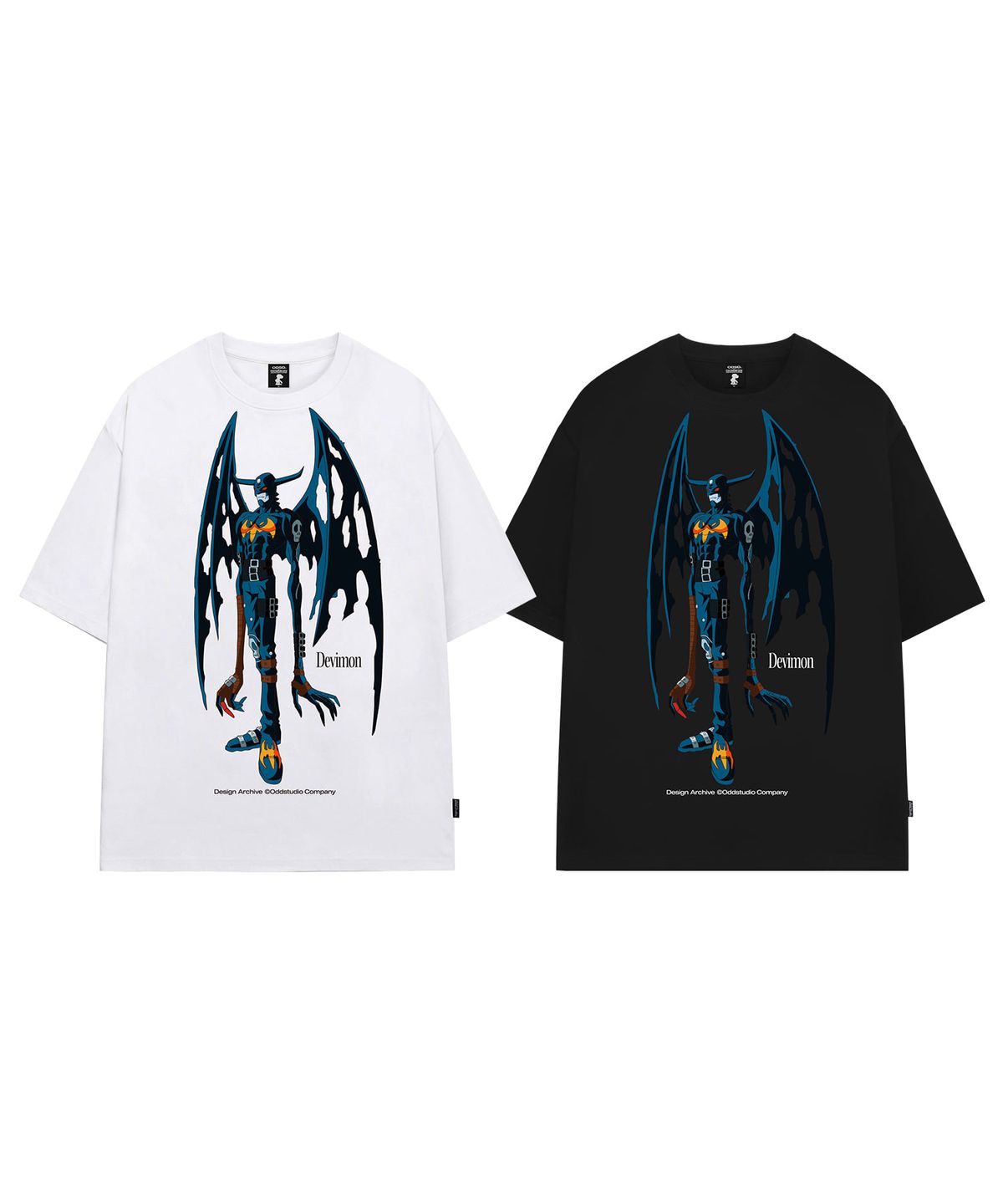 오드스튜디오(ODDSTUDIO) [디지몬 어드벤처] Devimon Overfit T-shirt - 2COLOR