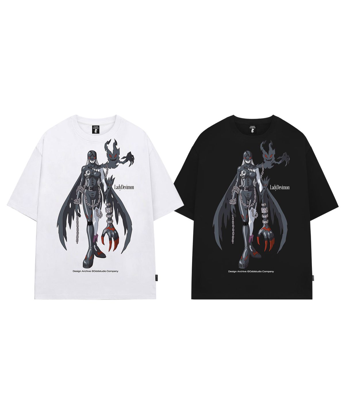 오드스튜디오(ODDSTUDIO) [디지몬 어드벤처] LadyDevimon Overfit T-shirt - 2COLOR
