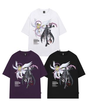 [디지몬 어드벤처] Angewomon&LadyDevimon Overfit T-shirt - 3COLOR