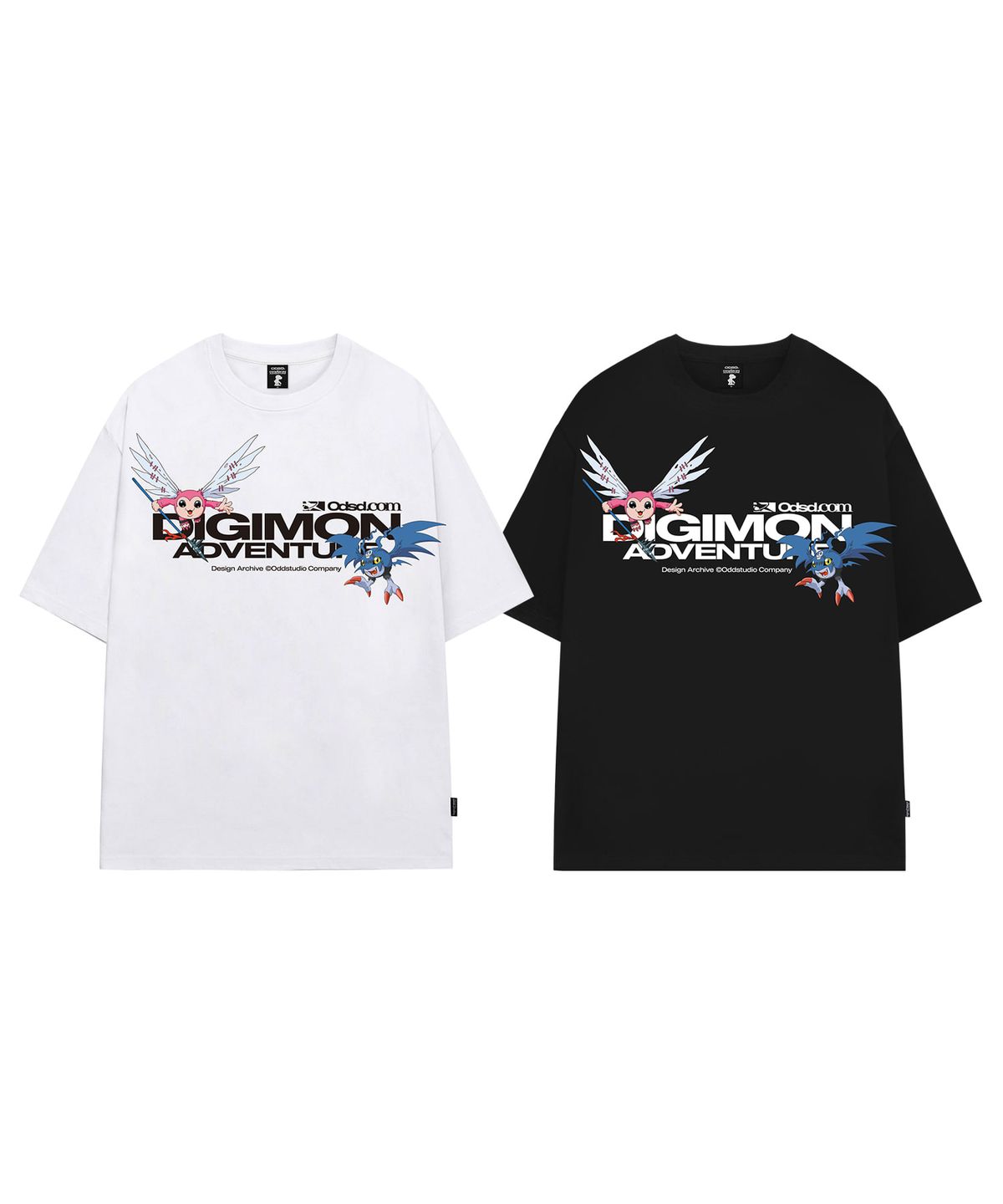 오드스튜디오(ODDSTUDIO) [디지몬 어드벤처] Picklemon&Picodevimon Overfit T-shirt - 2COLOR