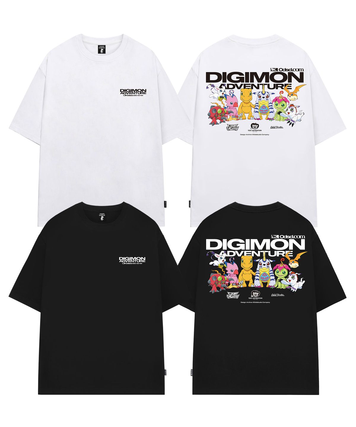 오드스튜디오(ODDSTUDIO) [디지몬 어드벤처] Digimon Adventure Overfit T-shirt - 2COLOR