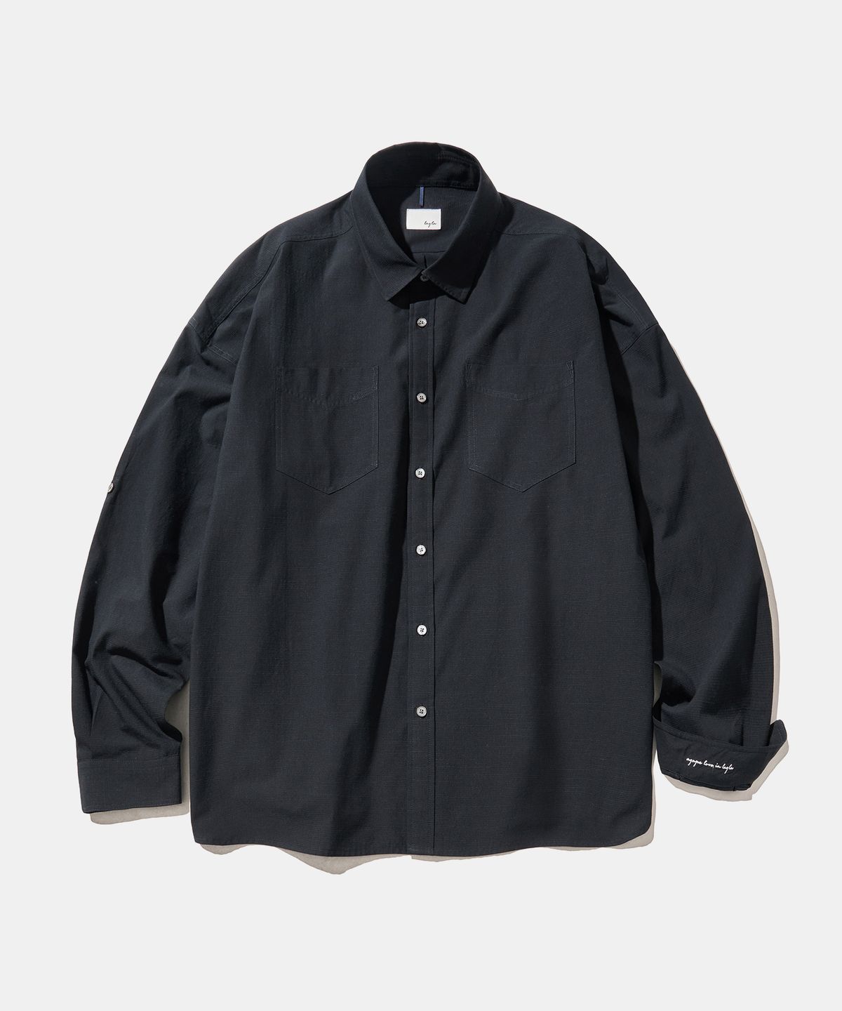 다이아몬드 레이라(DIAMOND LAYLA) UV Airy Black Linen Shirt S174