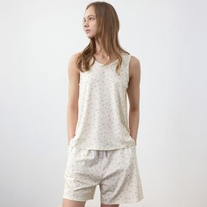 모리 플라워 여성 나시 잠옷 세트