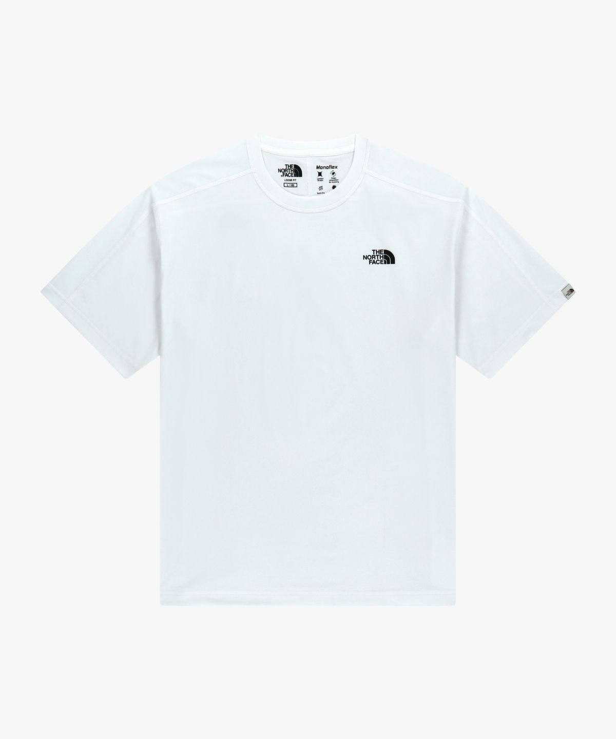 노스페이스(THE NORTH FACE) NT7UR15J 하이브리드 와플 반팔 라운드티 WHITE