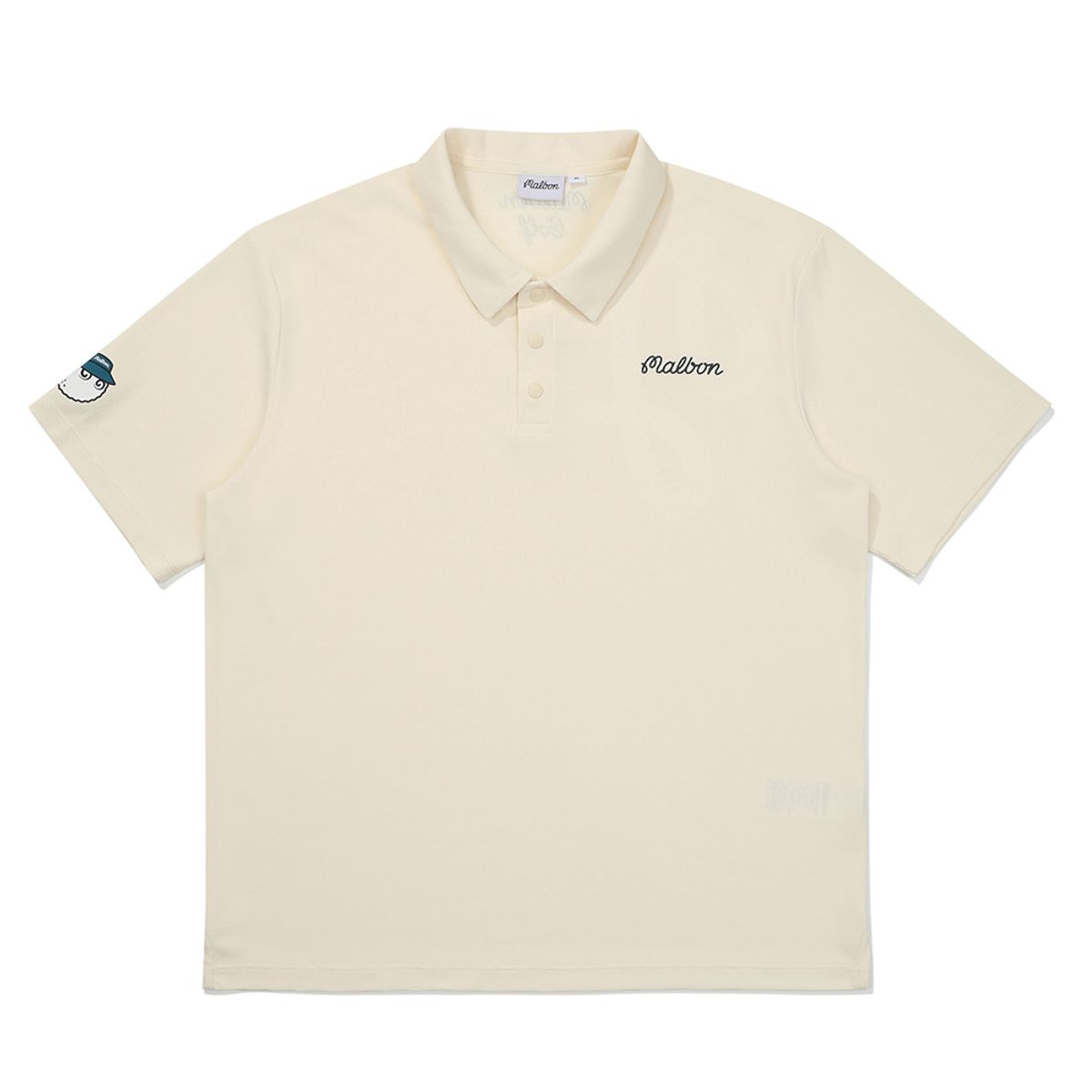 말본 골프(MALBON GOLF) M 엠보 폴로 티셔츠 CREAM (MAN)