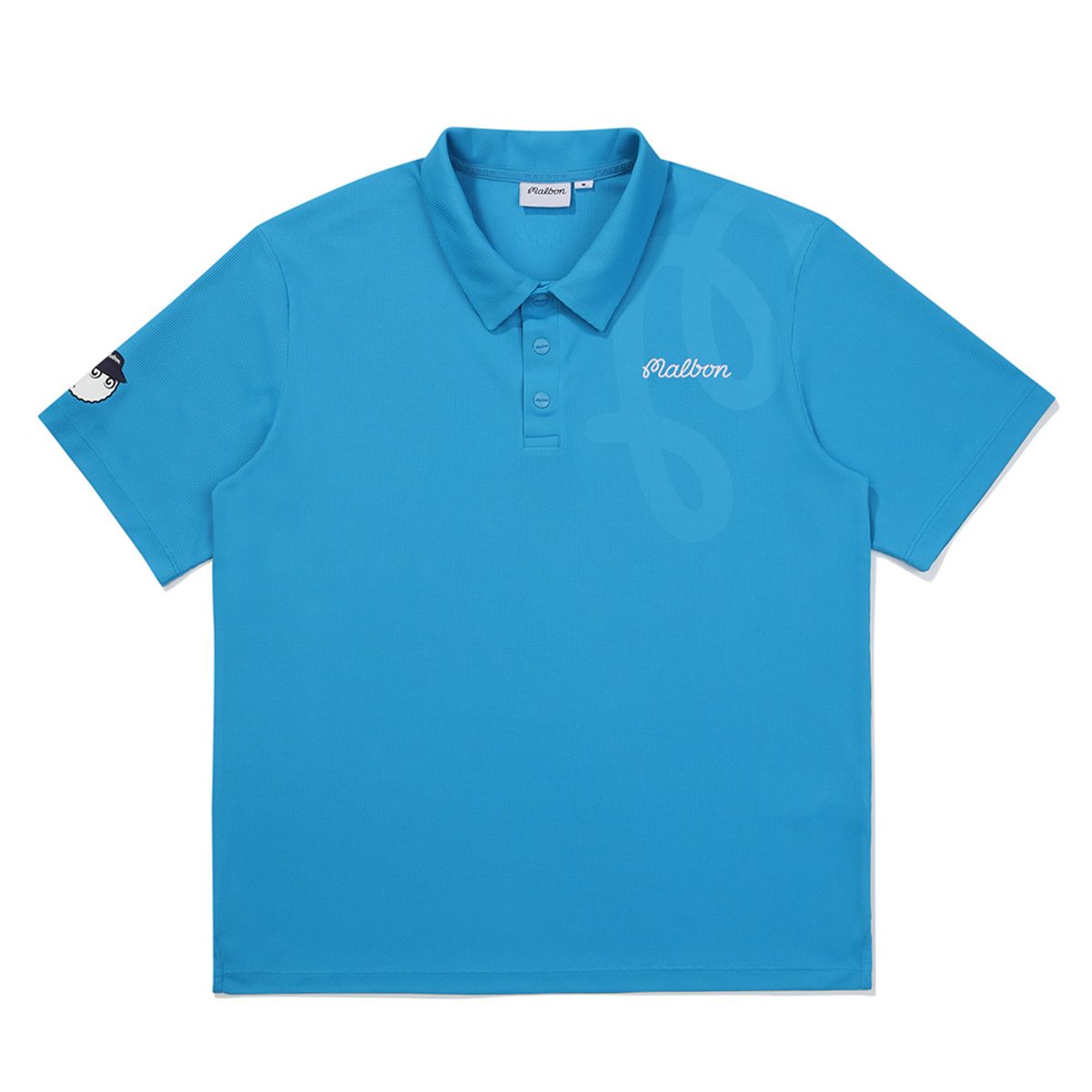 말본 골프(MALBON GOLF) M 엠보 폴로 티셔츠 BLUE (MAN)