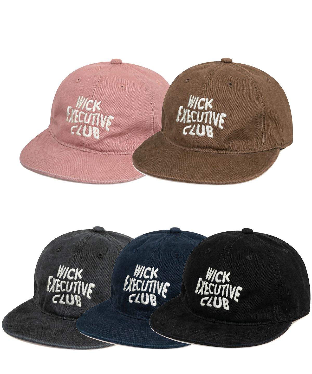 윅(WICK) EXECUTIVE CLUB 웨이브 스모크 워시 플랫 캡