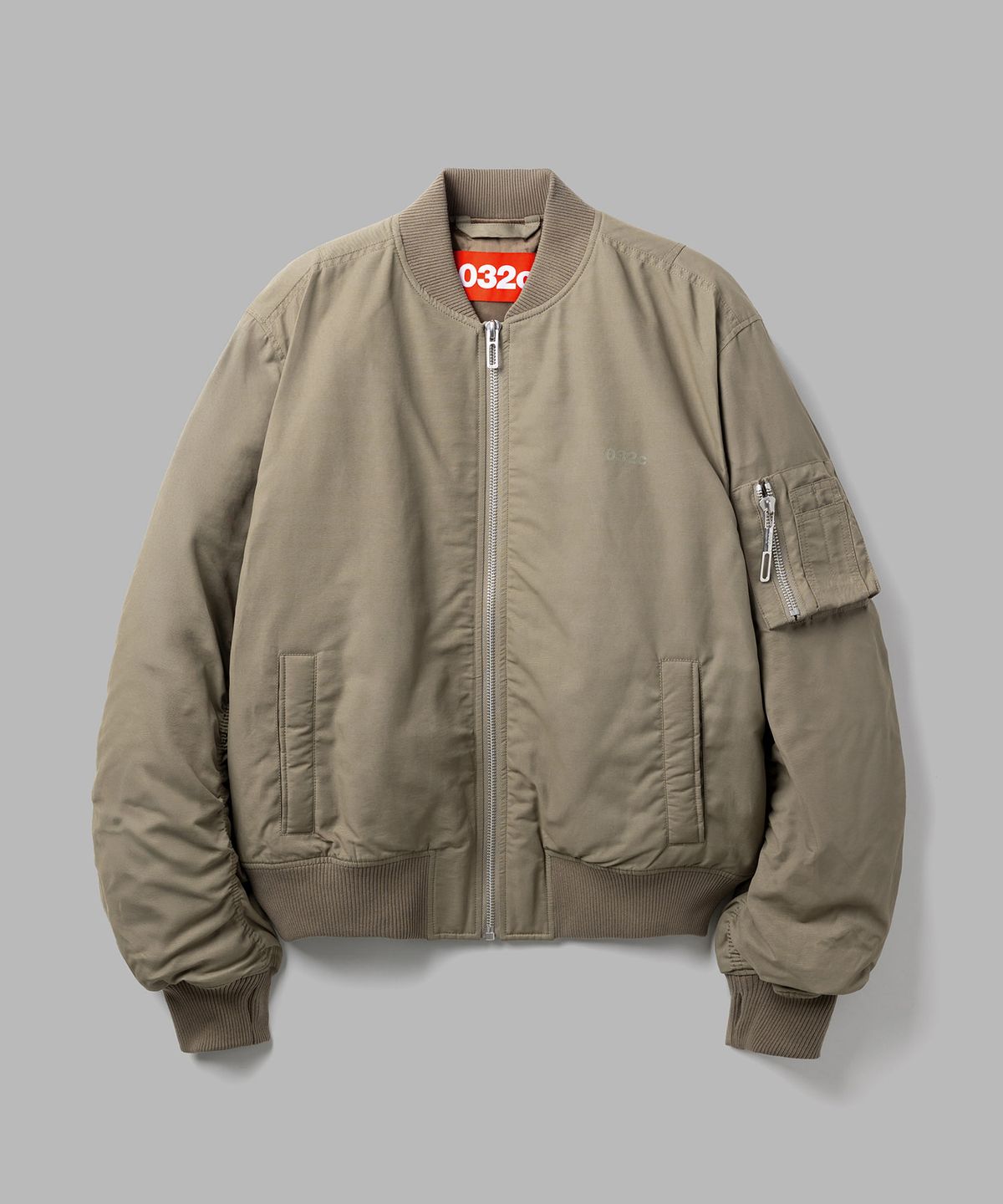 032씨(032C) (U) 워크 샵 봄버 자켓 세피아 그레이 WORKSHOP BOMBER JACKET SEPIA GREY