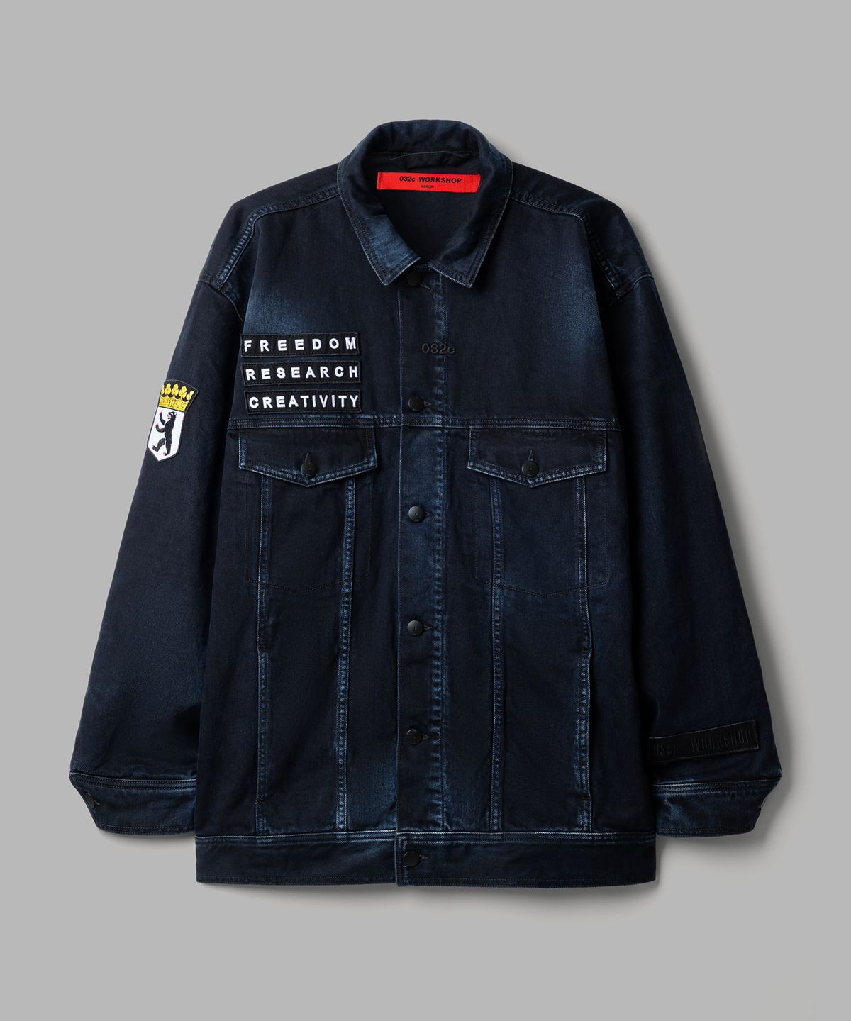 032씨(032C) (U) GOYA 데님 자켓 서울 워시드 블루 GOYA DENIM JACKET WASHED BLUE