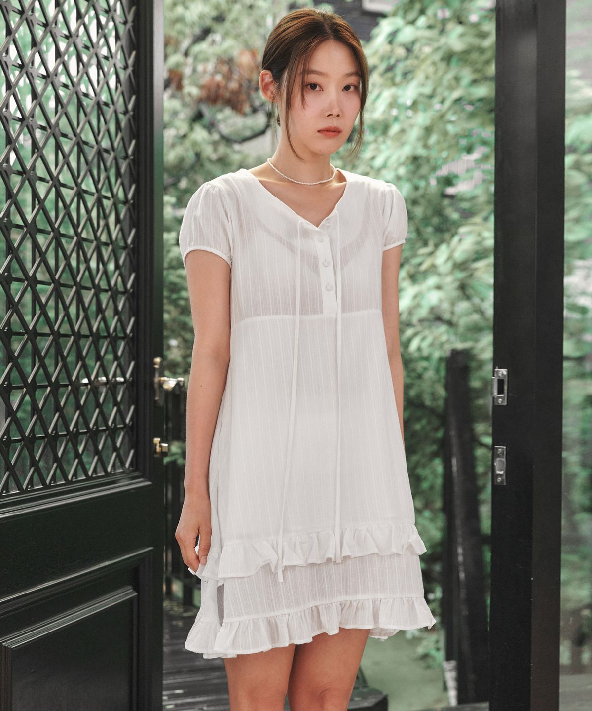 로시로우(LOSSYROW) Frill Mini Dress