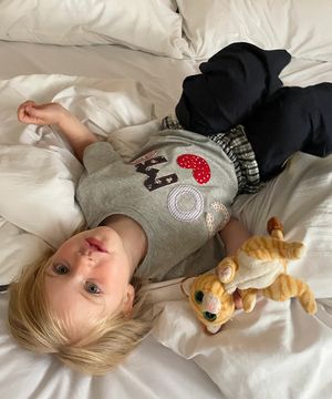 꼬모 아플리케 티셔츠_멜란지