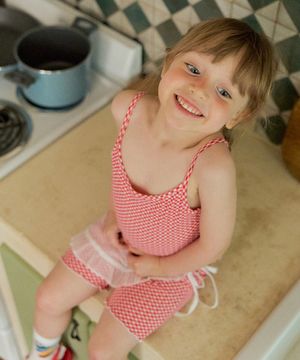 피코 체크 웨이브 셋업_레드