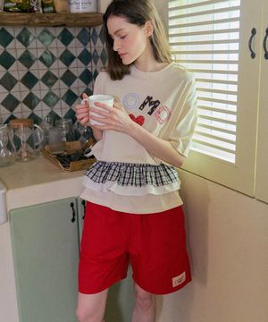 [ADULT] 팔레트 나일론 쿨 팬츠_레드