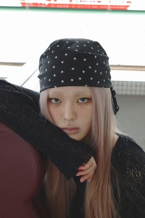 별 스카프 (블랙)