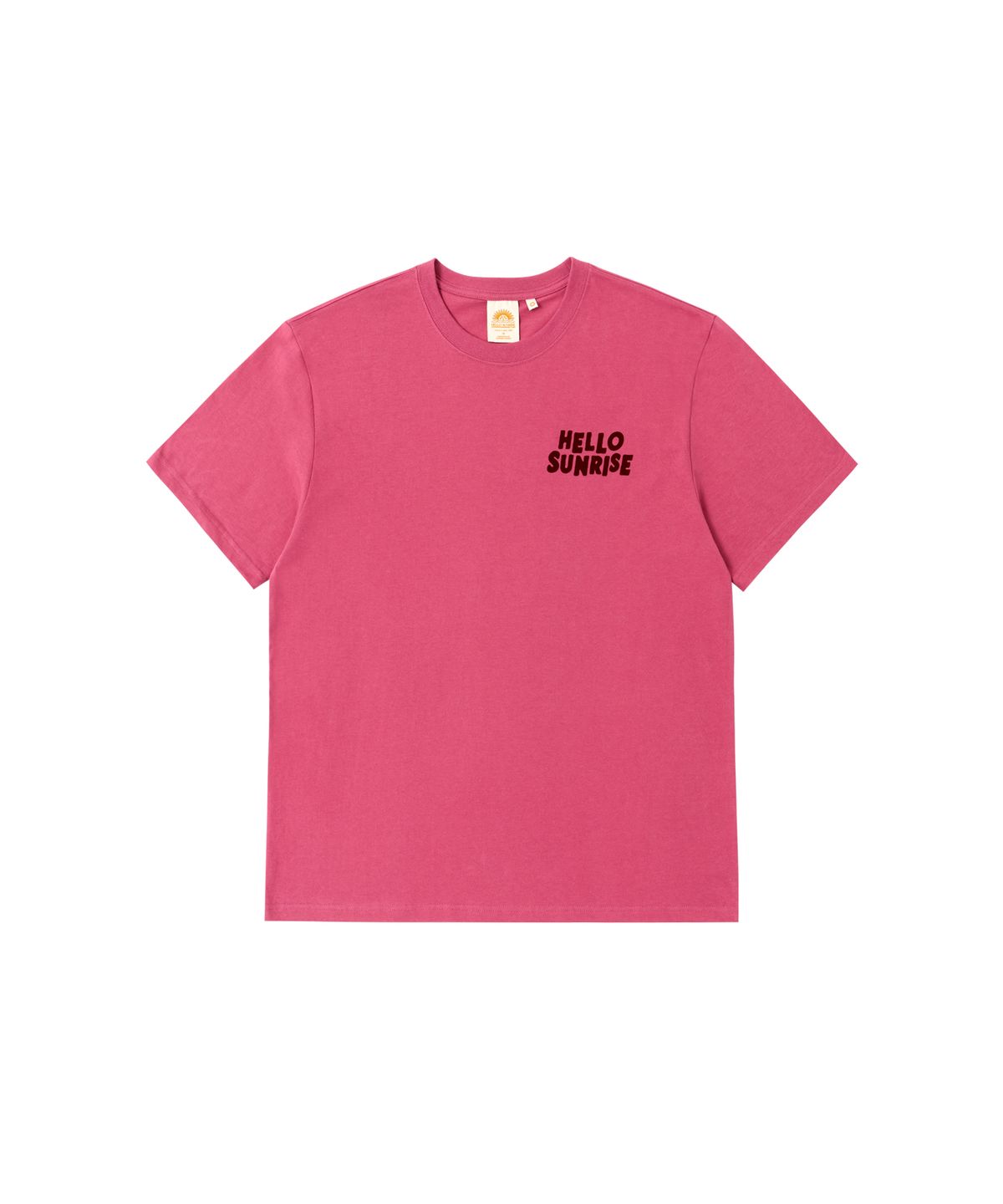 헬로 선라이즈(HELLO SUNRISE) HS Volume Typo Tee_Magenta Pink