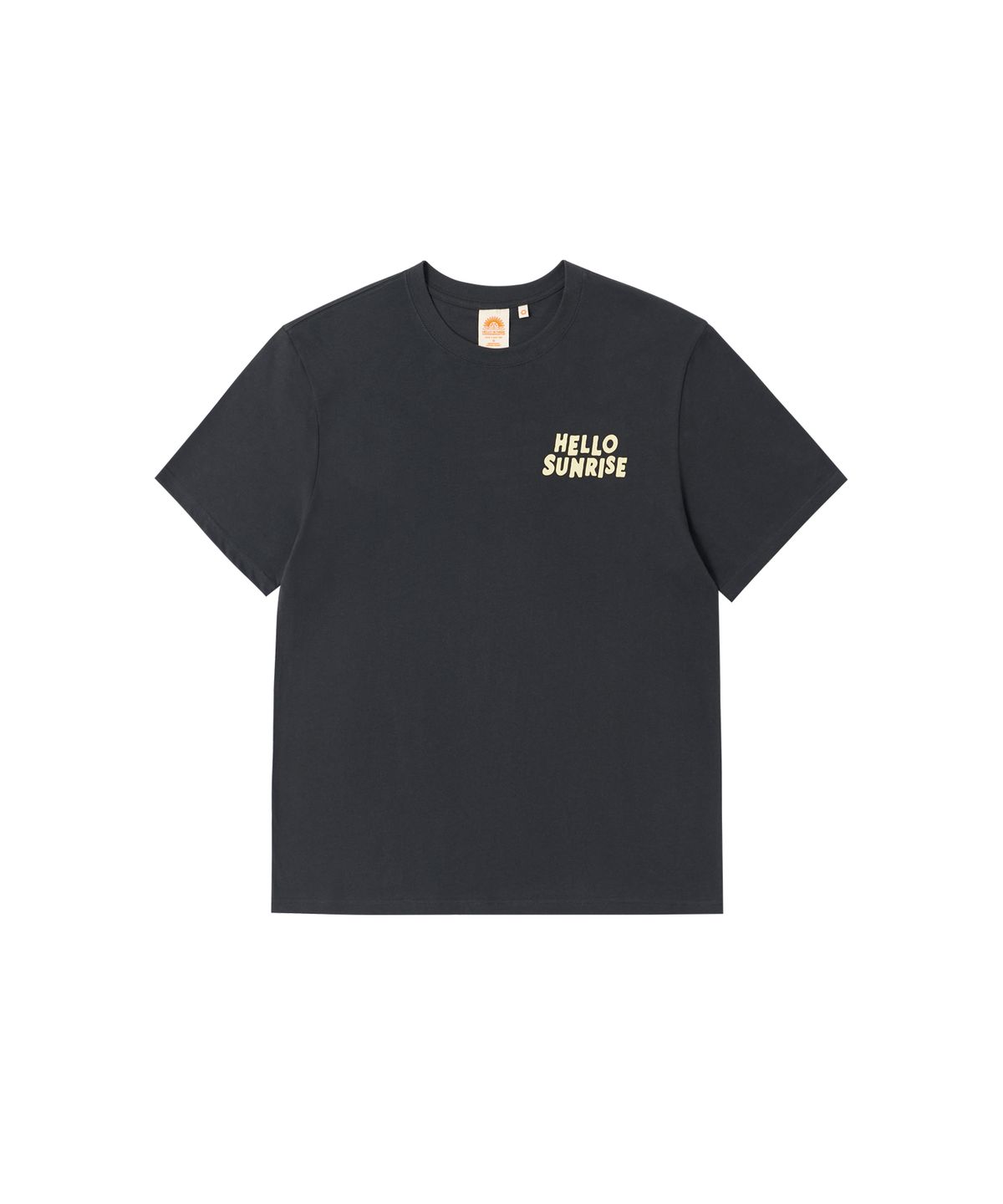 헬로 선라이즈(HELLO SUNRISE) HS Volume Typo Tee_Charcoal