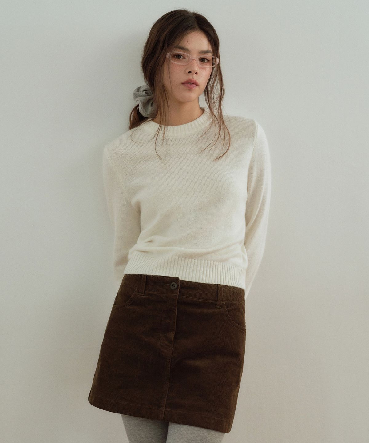 무신사 스탠다드 우먼(MUSINSA STANDARD WOMAN) 우먼즈 14W 코듀로이 로 라이즈 미니 스코츠 [브라운]