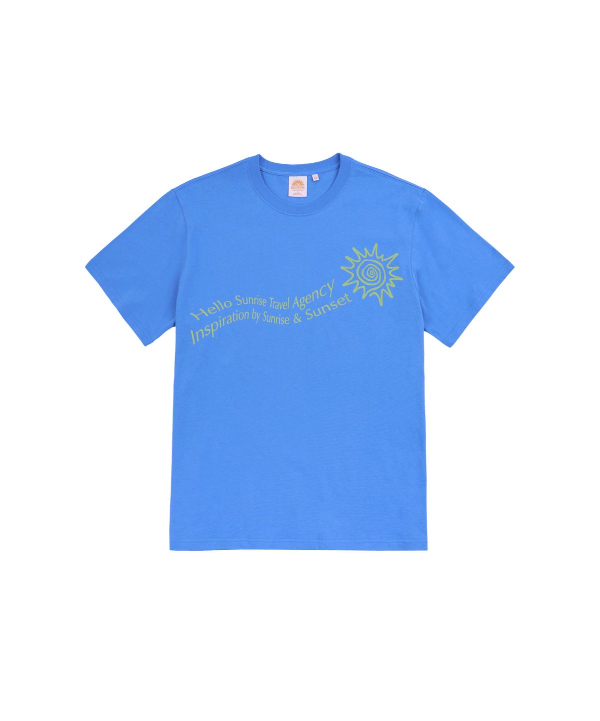 헬로 선라이즈(HELLO SUNRISE) HS Travel Agency Wave Logo Tee_Blue
