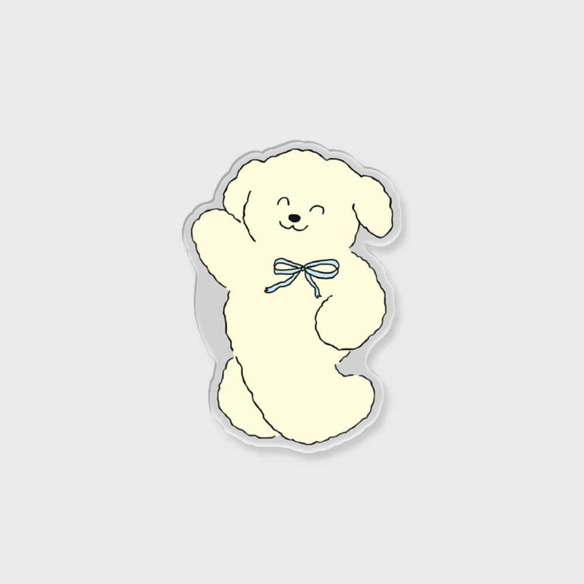 더나인몰(THE NINEMALL) [아크릴스마트톡] smile ribbon puppy