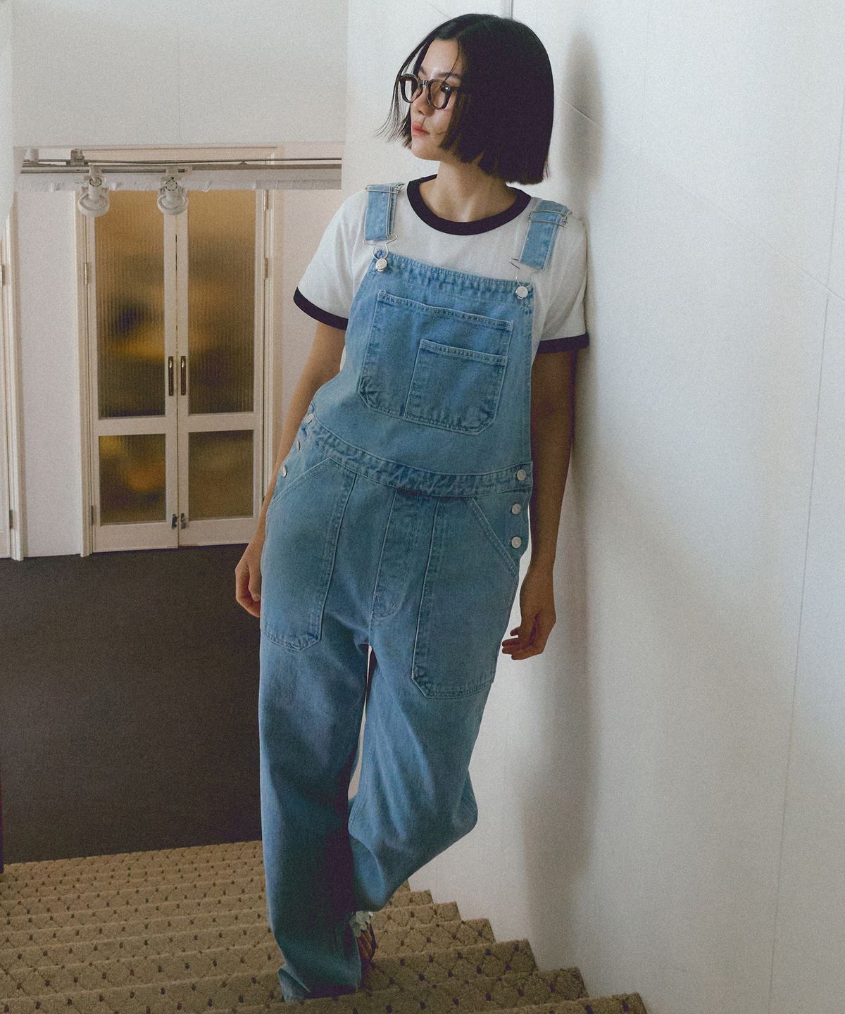 리올그(REORG) ASP DENIM OVERALL BLUE
