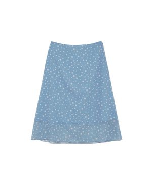 엘리 스타 미디 스커트 (스카이 블루)