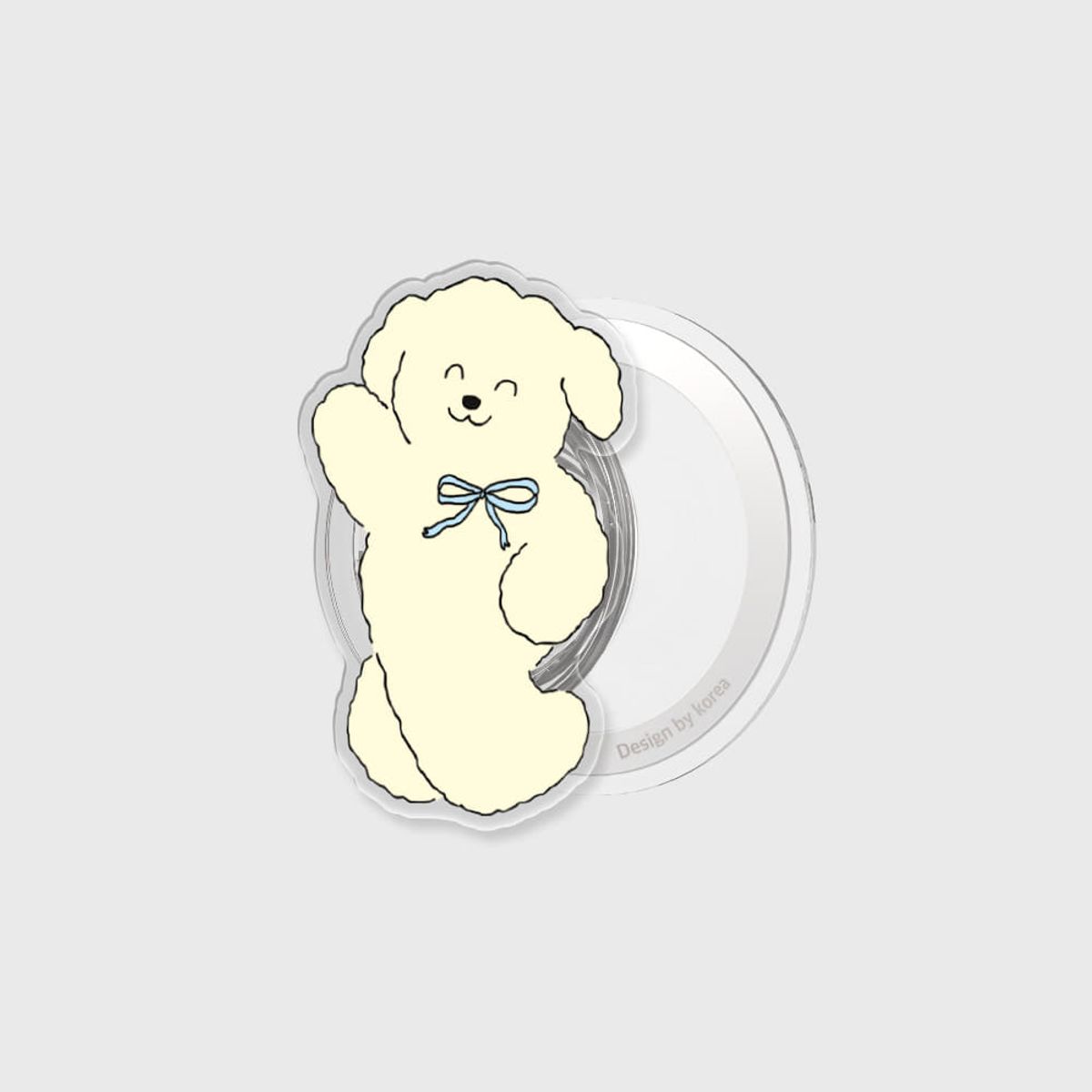 더나인몰(THE NINEMALL) [맥세이프 아크릴스마트톡] smile ribbon puppy