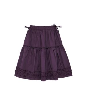 케이티 프릴 미디 스커트 (딥 퍼플)
