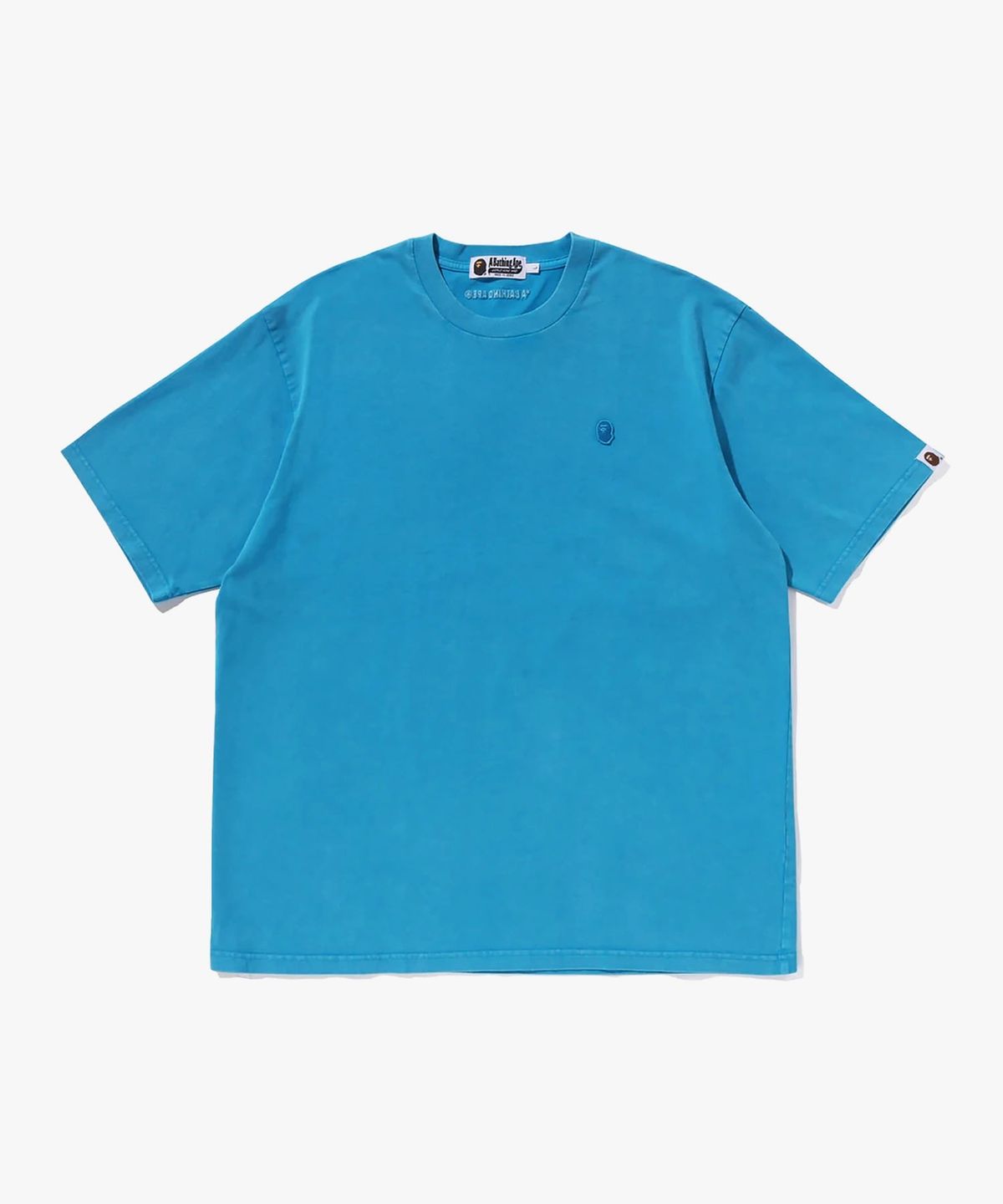 베이프(BAPE) 가먼트 다이 원 포인트 릴렉스트 핏 티셔츠(M) BLUE