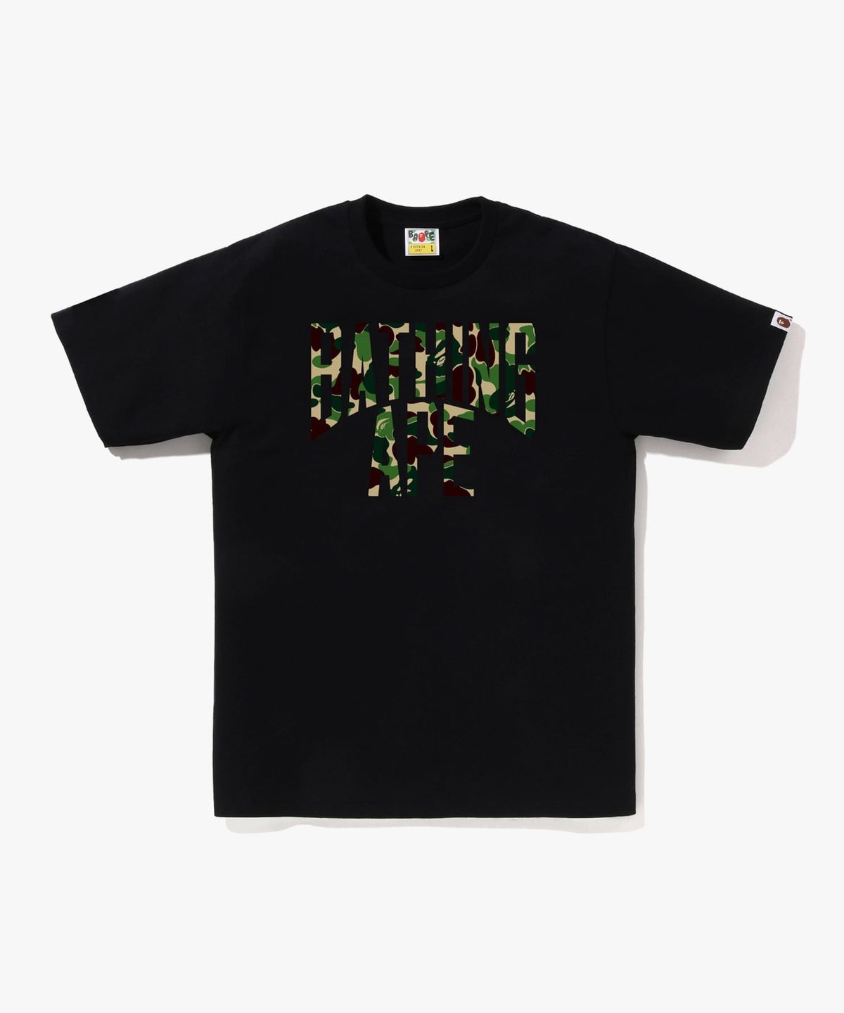 베이프(BAPE) ABC 카모 NYC LOGO 티셔츠(M) BLACK/GREEN
