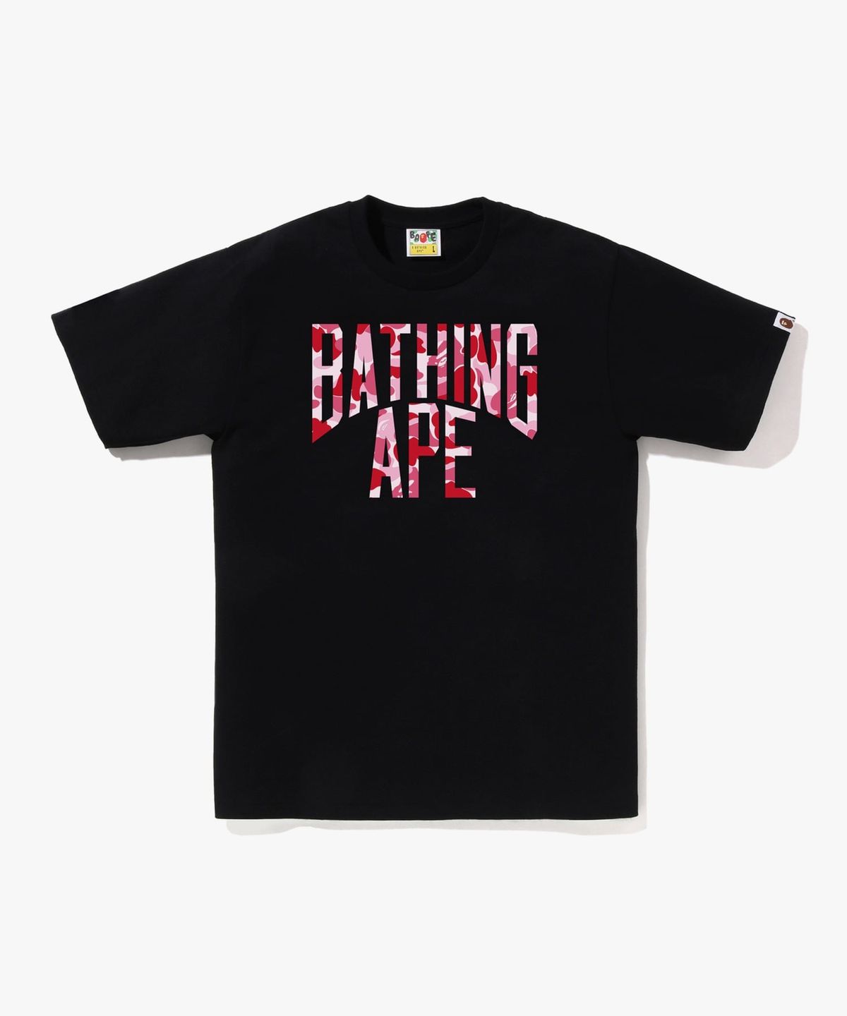 베이프(BAPE) ABC 카모 NYC LOGO 티셔츠(M) BLACK/PINK