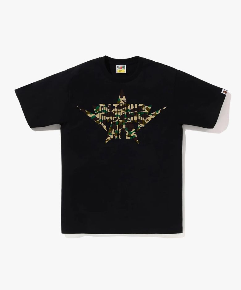 퍼스트 카모 트윈 스타 NYC 티셔츠(M) BLACK/YELLOW