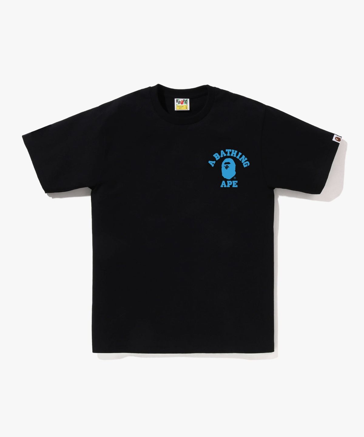 베이프(BAPE) ABC 카모 콜리지 ATS 티셔츠(M) BLACK/BLUE